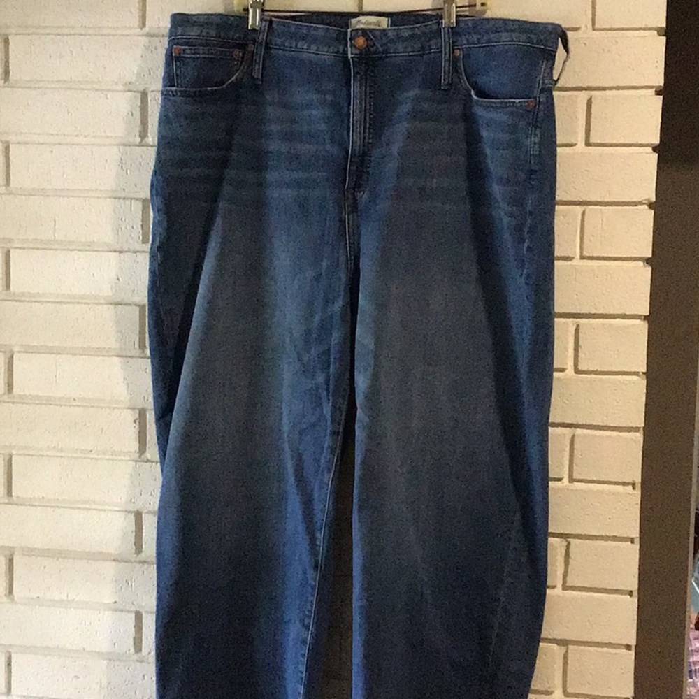 Madewell curvy slim wide leg crop